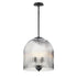 Maxim Dune Single Pendant in Black Finish Model: 15123CRBK