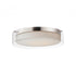 Maxim Duo Flush Mount in Satin Nickel Finish Model: 12284CLSWSN