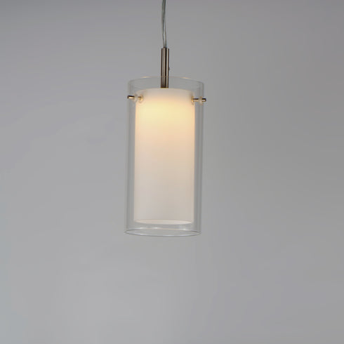 Maxim Duo Mini Pendant in Satin Nickel Finish Model: 12289CLSWSN