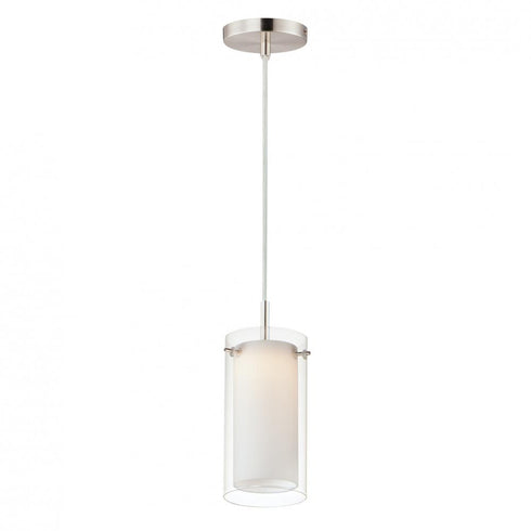 Maxim Duo Mini Pendant in Satin Nickel Finish Model: 12289CLSWSN
