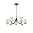 Maxim Durham Single Tier Chandelier in Black Finish Model: 12696WTBK