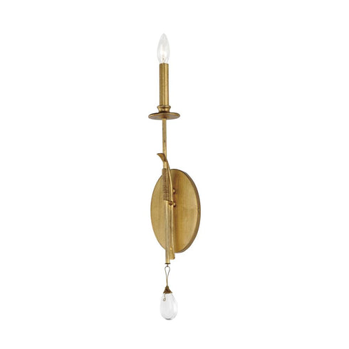 Maxim Eden Wall Sconce in Charcoal Gold Leaf Finish Model: 12741CHGL