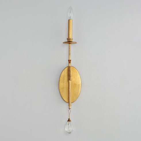 Maxim Eden Wall Sconce in Charcoal Gold Leaf Finish Model: 12741CHGL