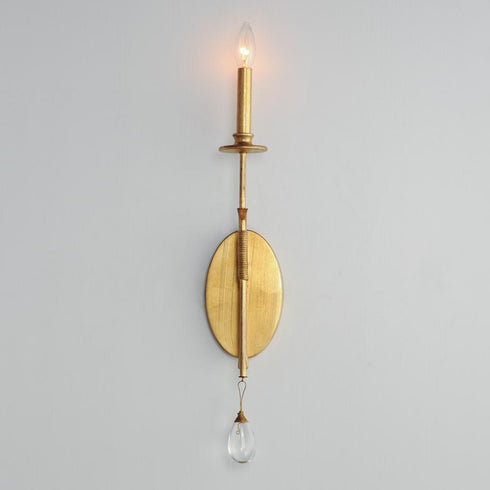 Maxim Eden Wall Sconce in Charcoal Gold Leaf Finish Model: 12741CHGL
