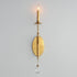 Maxim Eden Wall Sconce in Charcoal Gold Leaf Finish Model: 12741CHGL