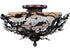 Maxim Elegante Semi Flush Mount in Oil Rubbed Bronze Finish Model: 2859OI