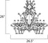 Maxim Elegante Single Tier Chandelier in Oil Rubbed Bronze Finish Model: 2851OI