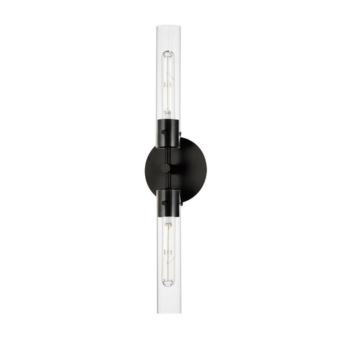 Maxim Equilibrium Wall Sconce in Black Finish Model: 26370CLBK