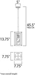 Maxim Era Single Pendant in Black Finish Model: 21672CDBK