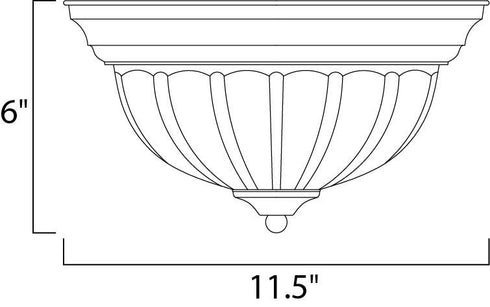 Maxim Essentials - 583x Essentials 583x Flush Mount in Oil Rubbed Bronze Finish Model: 5830FTOI