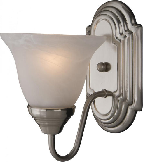 Maxim Essentials - 801x Essentials 801x Wall Sconce in Satin Nickel Finish Model: 8011FTSN
