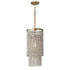 Maxim Fontaine Single Pendant in Golden Silver Finish Model: 22461WWDGS