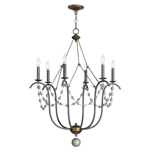 Maxim Formosa Chandelier in Ecru/Venetian Gold Finish Model: 20486ECVG