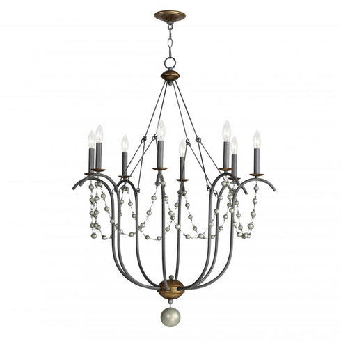 Maxim Formosa Chandelier in Ecru/Venetian Gold Finish Model: 20488ECVG