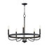 Maxim Frankie Single Tier Chandelier in Black Finish Model: 14495BK