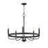 Maxim Frankie Single Tier Chandelier in Black Finish Model: 14495BK