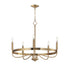 Maxim Frankie Single Tier Chandelier in Black Finish Model: 14495BK