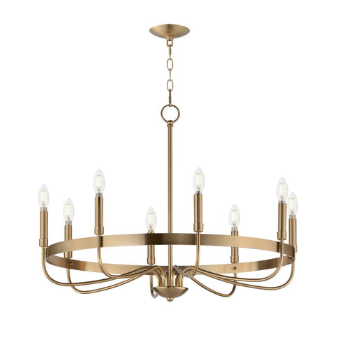 Maxim Frankie Single Tier Chandelier in Black Finish Model: 14498BK