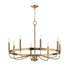 Maxim Frankie Single Tier Chandelier in Black Finish Model: 14498BK