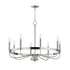 Maxim Frankie Single Tier Chandelier in Black Finish Model: 14498BK