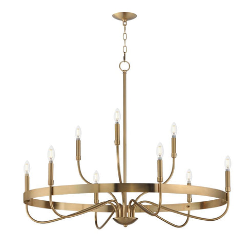 Maxim Frankie Single Tier Chandelier in Black Finish Model: 14499BK
