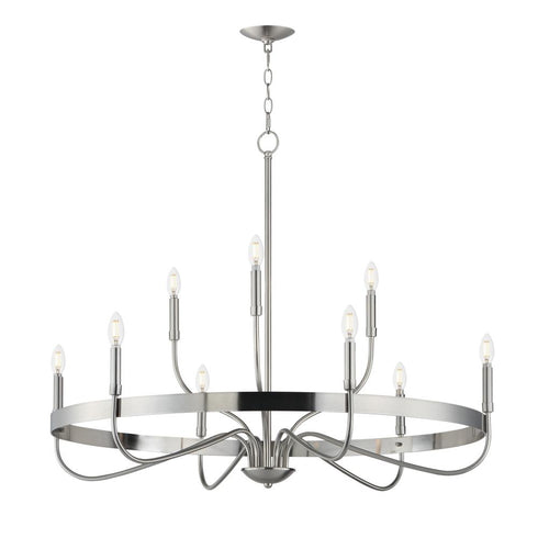 Maxim Frankie Single Tier Chandelier in Black Finish Model: 14499BK