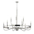 Maxim Frankie Single Tier Chandelier in Black Finish Model: 14499BK