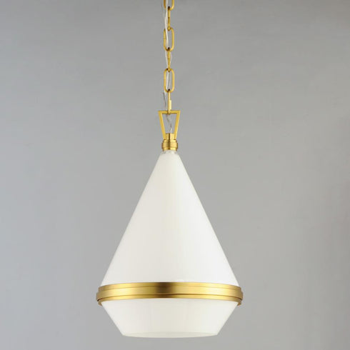 Maxim Giza Single Pendant in Satin Brass Finish Model: 10374WTSBR