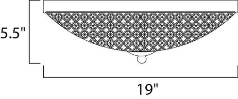 Maxim Glimmer Flush Mount in Plated Silver Finish Model: 39872BCPS