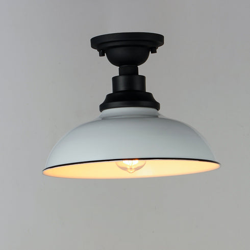 Maxim Granville Outdoor Flush Mount in White Black Finish Model: 35110WTBK