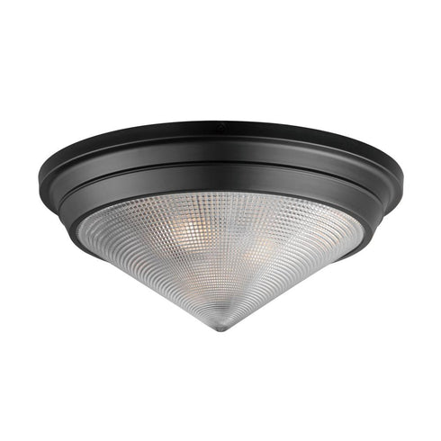 Maxim Hargreaves Flush Mount in Black Finish Model: 10399PRBK