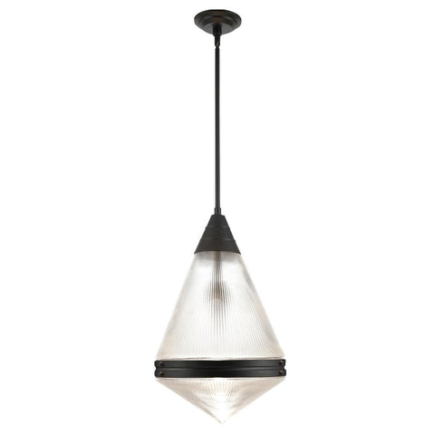 Maxim Hargreaves Single Pendant in Black Finish Model: 10395PRBK