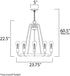 Maxim Haven Single Tier Chandelier in Oil Rubbed Bronze Antique Brass Finish Model: 11735OIAB