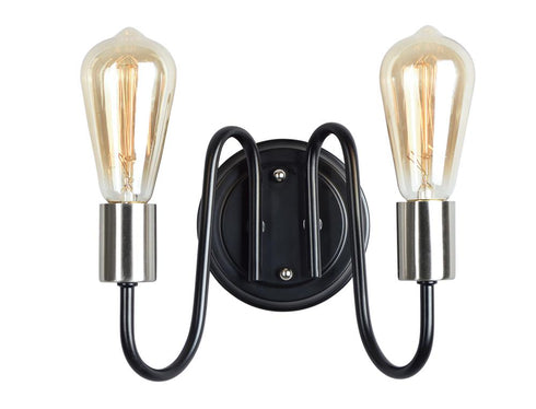 Maxim Haven Wall Sconce in Black Satin Nickel Finish Model: 11739BKSN