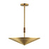 Maxim Helsinki Single Pendant in Natural Aged Brass Finish Model: 11436NAB