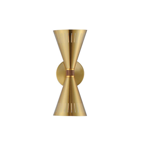 Maxim Helsinki Wall Sconce in Natural Aged Brass Finish Model: 11432NAB