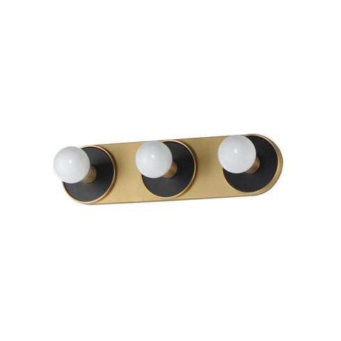 Maxim Hollywood Bath Vanity in Black Natural Aged Brass Finish Model: 26093BKNAB/BUL