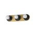 Maxim Hollywood Bath Vanity in Black / Natural Aged Brass Finish Model: 26093BKNAB
