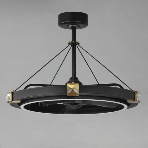 Maxim Jewel Fandelight in Black / Gold Finish Model: 61019BCBKGLD