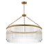Maxim Jolie Chandelier in Natural Aged Brass Finish Model: 38423CLNAB