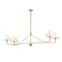 Maxim Kismet Linear Pendant in Gold Leaf Finish Model: 18314SWGL