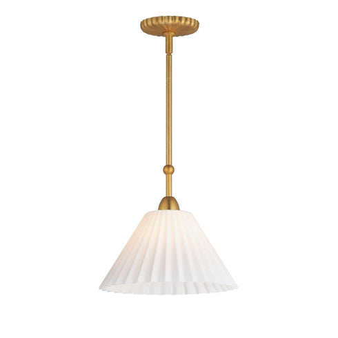 Maxim Kismet Single Pendant in Gold Leaf Finish Model: 18311SWGL