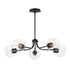 Maxim Knox Chandelier in Black Finish Model: 21635CLBK
