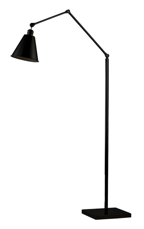 Maxim Library Floor Lamp in Black Finish Model: 12228BK