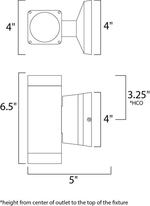 Maxim Lightray LED Outdoor Wall Mount in Brushed Aluminum Finish Model: 86109AL