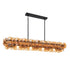 Maxim Loren Linear Pendant in Gunmetal Finish Model: 21826AMGM
