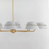 Maxim Lucas Chandelier in Natural Aged Brass Finish Model: 25228LFGNAB