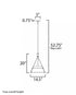 Maxim Lucas Single Pendant in Natural Aged Brass Finish Model: 25221LFGNAB