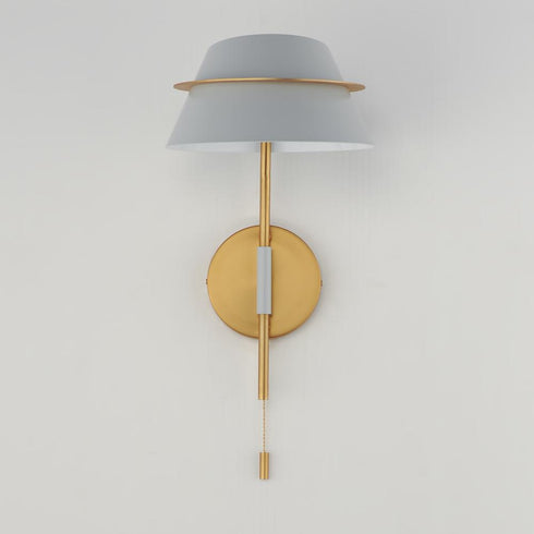 Maxim Lucas Wall Sconce in Natural Aged Brass Finish Model: 25220LFGNAB