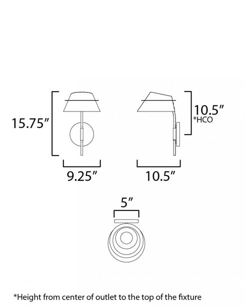 Maxim Lucas Wall Sconce in Natural Aged Brass Finish Model: 25220LFGNAB